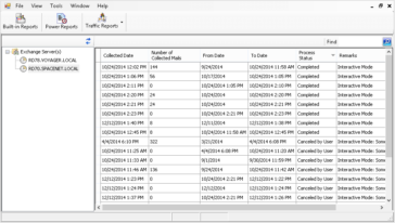 Maintains the Data Collector details for each server in use to update Mail transaction status details using Data Collector feature