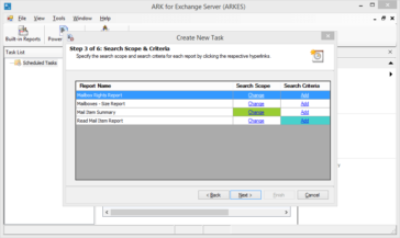 Run several pre-canned reports about ever-changing information in Exchange Server