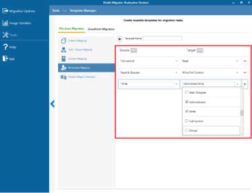 Map NTFS folder & file user / group permissions in SharePoint sites